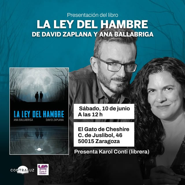 David Zaplana y Ana Ballabriga presentan 'La ley del hambre'